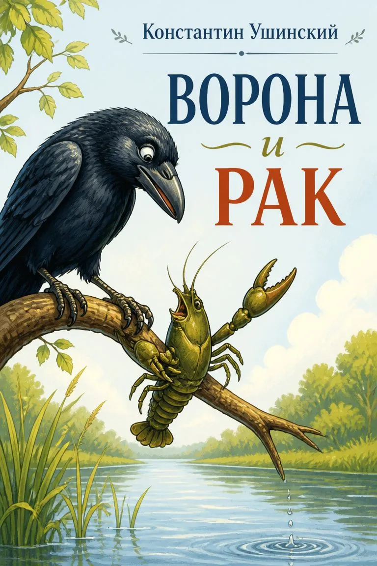 Ворона и рак — обложка книги