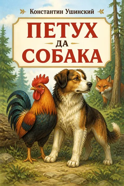 Петух да собака — обложка книги