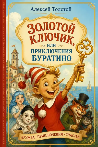Золотой ключик, или Приключения Буратино — обложка книги