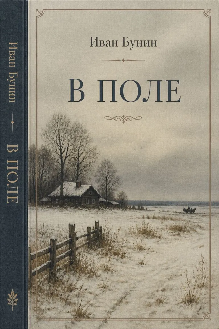 В поле — обложка книги