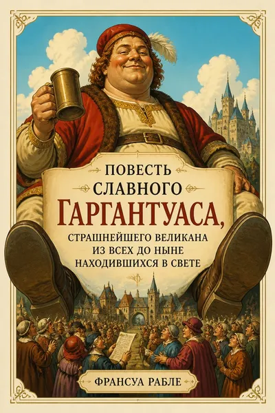 Повесть славного Гаргантуаса, страшнейшего великана из всех до ныне находившихся в свете — обложка книги