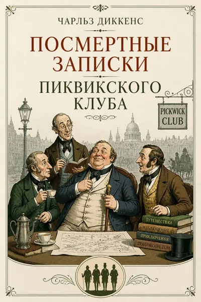 Посмертные записки Пиквикского клуба — обложка книги