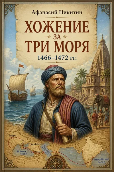 Хожение за три моря Афанасия Никитина 1466-1472 гг. — обложка книги