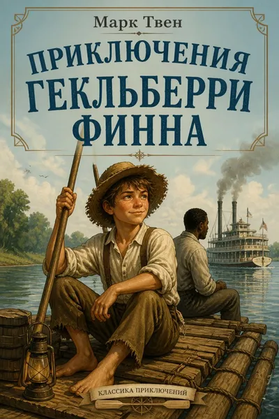 Приключения Гекльберри Финна — обложка книги