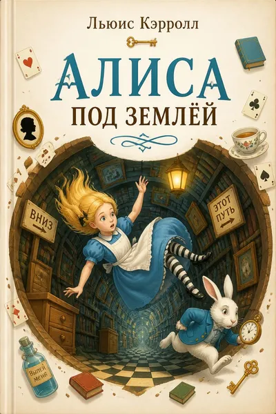 Алиса под землёй — обложка книги
