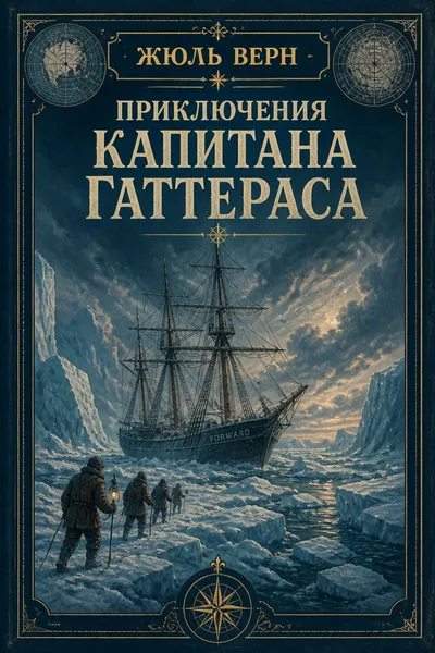 Приключения капитана Гаттераса — обложка книги