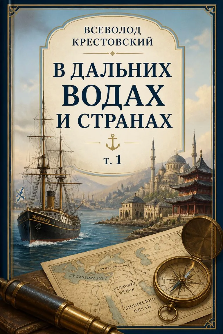 В дальних водах и странах. т. 1 — обложка книги