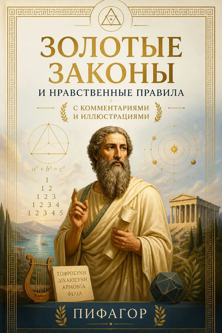 Золотые законы и нравственные правила. С комментариями и иллюстрациями — обложка книги