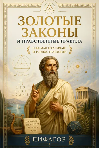 Золотые законы и нравственные правила. С комментариями и иллюстрациями — обложка книги