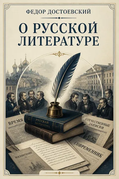 О русской литературе — обложка книги