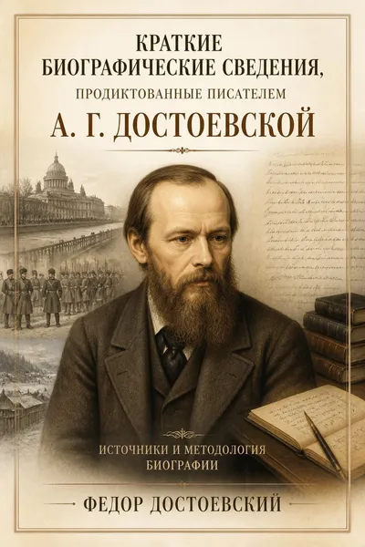 Краткие биографические сведения, продиктованные писателем А. Г. Достоевской — обложка книги
