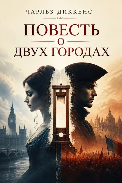 Повесть о двух городах — обложка книги