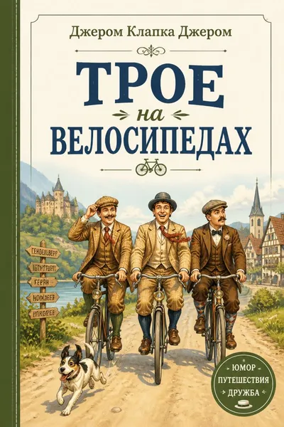 Трое на велосипедах — обложка книги