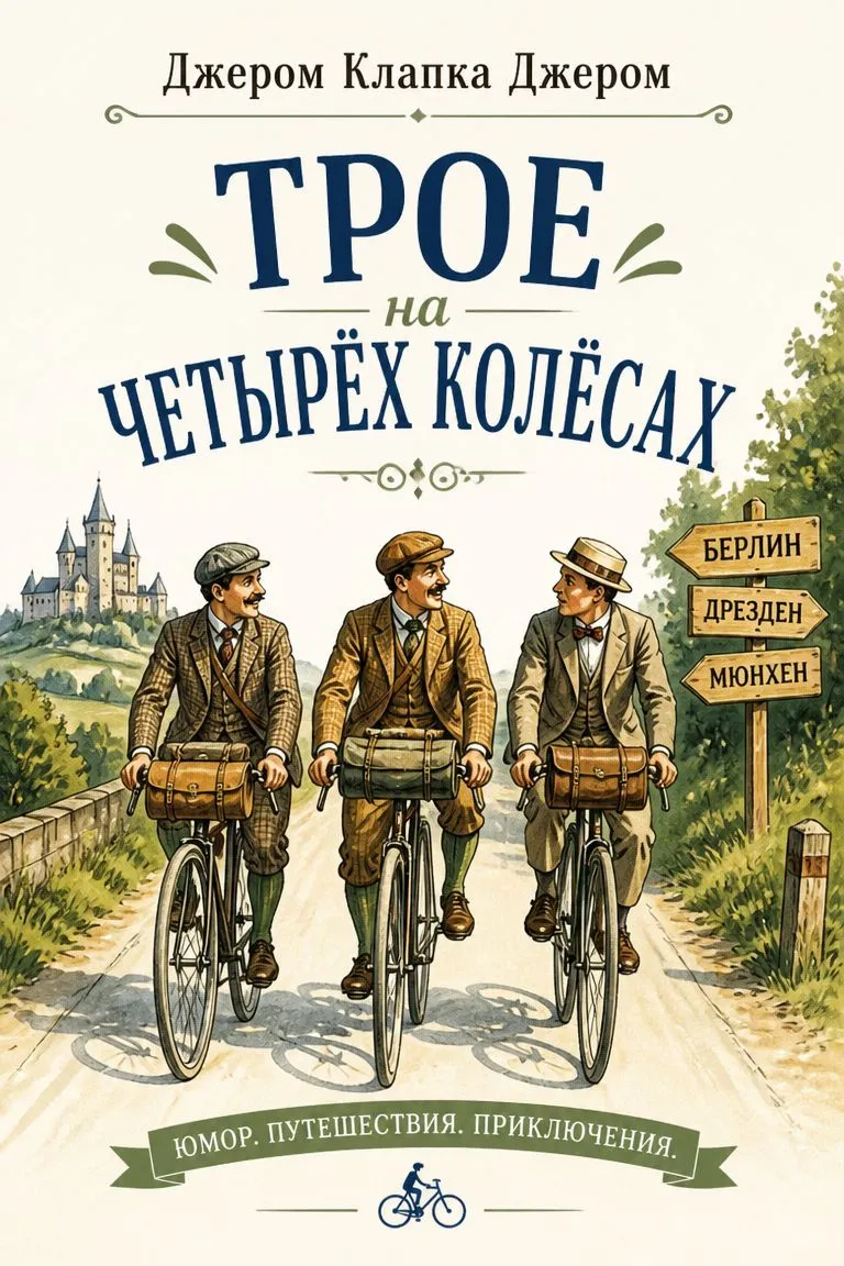 Трое на четырёх колёсах — обложка книги
