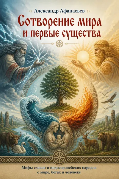 Сотворение мира и первые существа — обложка книги