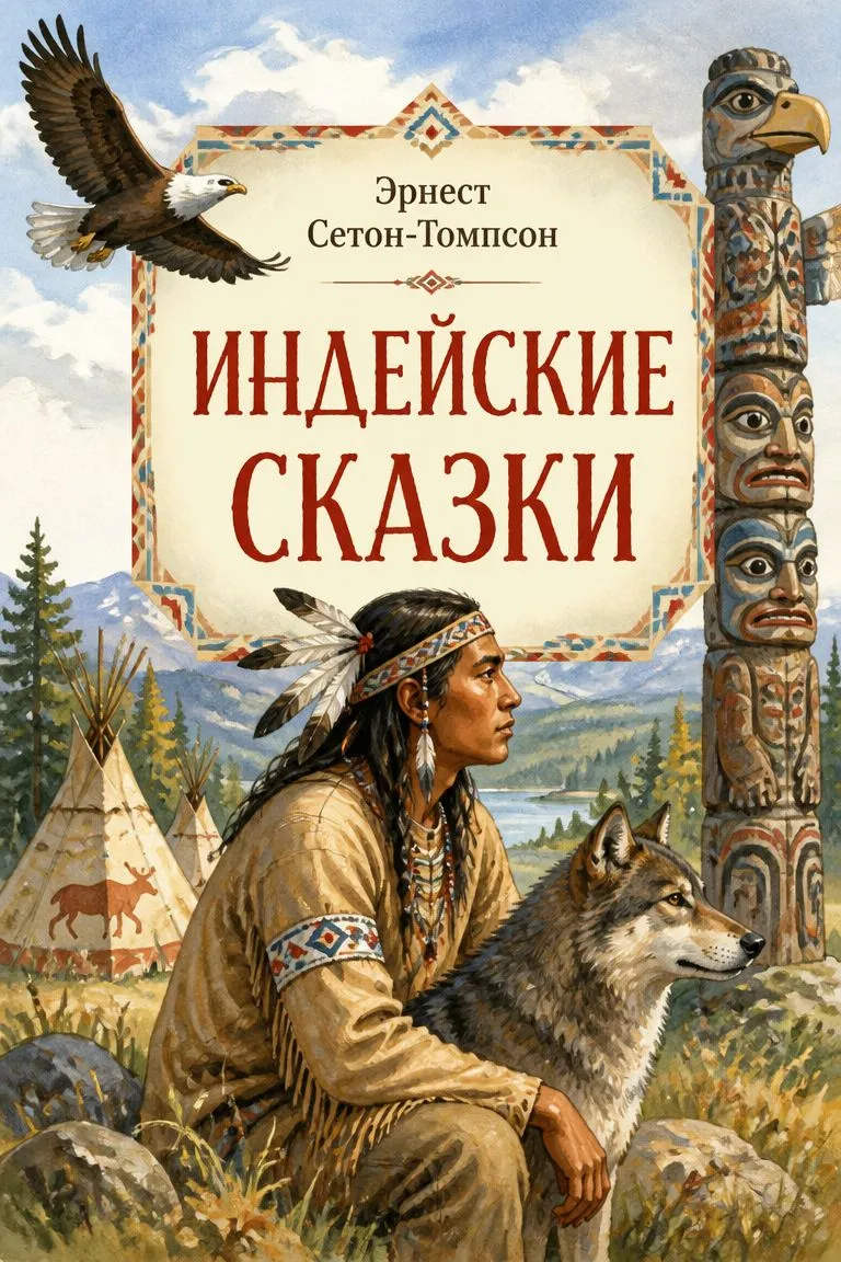 Индейские сказки — обложка книги