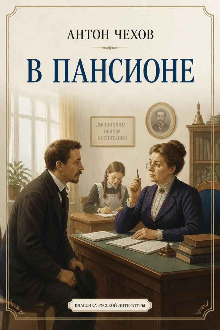 В пансионе — обложка книги