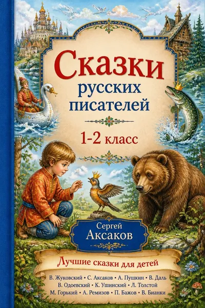 Сказки русских писателей. 1-2 класс — обложка книги