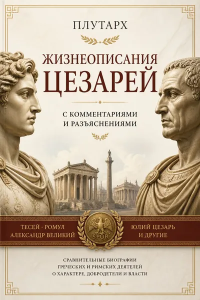 Жизнеописания цезарей. С комментариями и разъяснениями — обложка книги