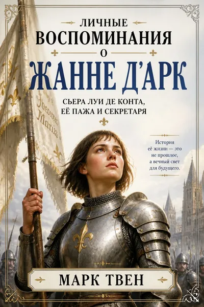 Личные воспоминания о Жанне д'Арк сьера Луи де Конта, её пажа и секретаря — обложка книги