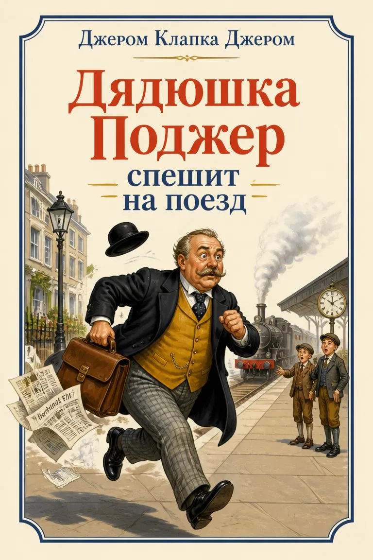 Дядюшка Поджер спешит на поезд — обложка книги
