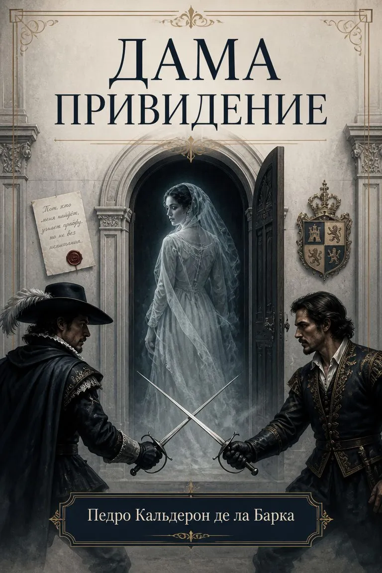 Дама привидение — обложка книги