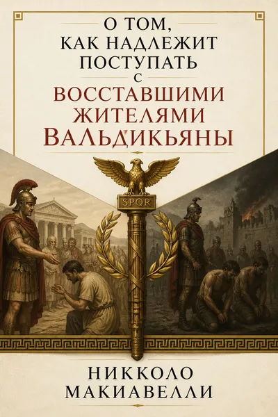 О том, как надлежит поступать с восставшими жителями Вальдикьяны — обложка книги