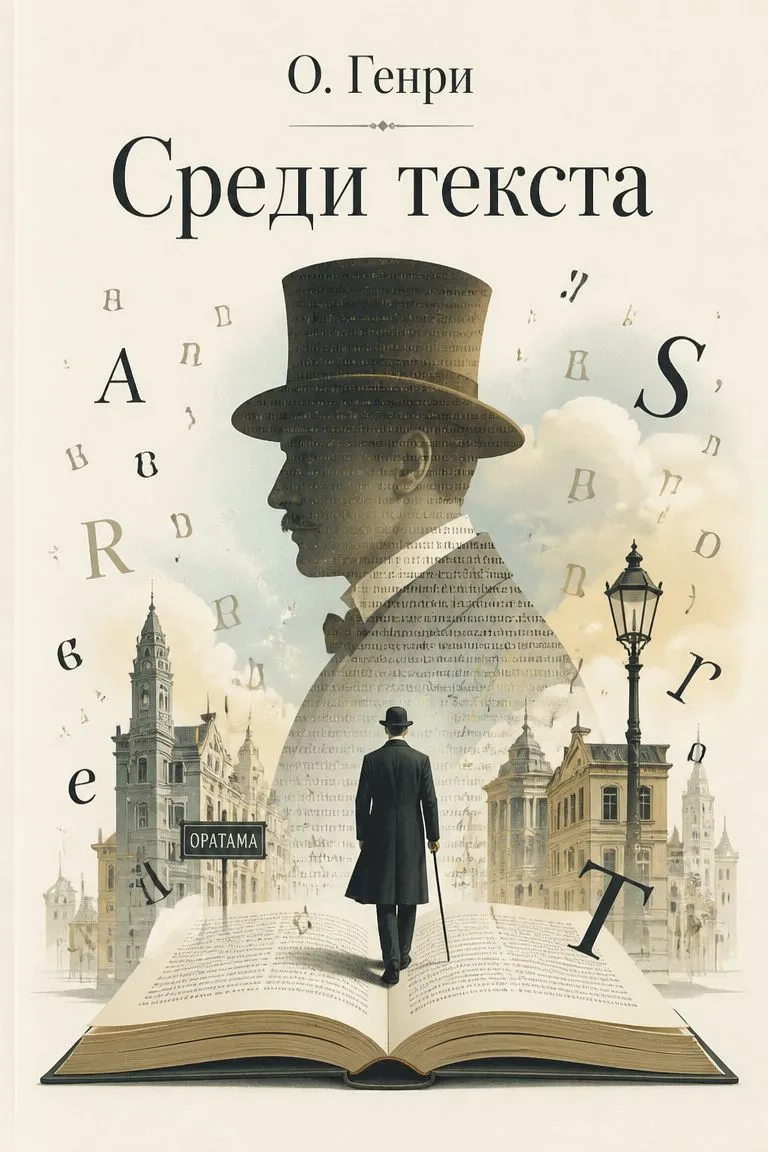 Среди текста — обложка книги