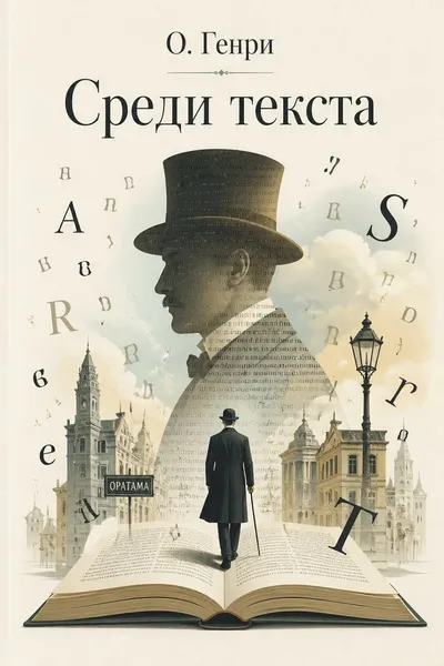 Среди текста — обложка книги