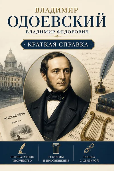 Одоевский Владимир Федорович - Краткая справка — обложка книги
