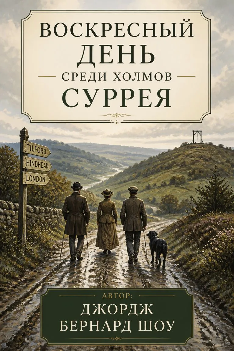 Воскресный день среди холмов Суррея — обложка книги