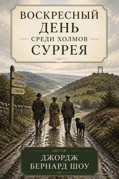 Воскресный день среди холмов Суррея — обложка книги