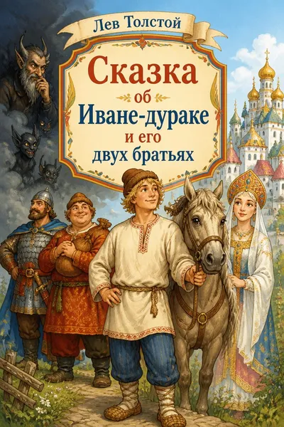 Сказка об Иване-дураке и его двух братьях — обложка книги