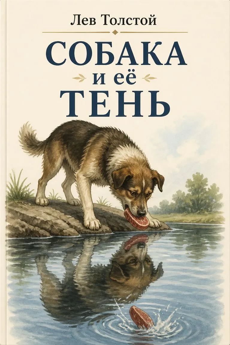 Собака и её тень — обложка книги