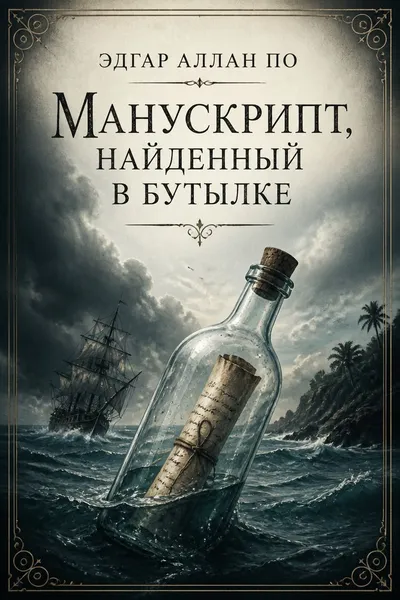 Манускрипт, найденный в бутылке — обложка книги