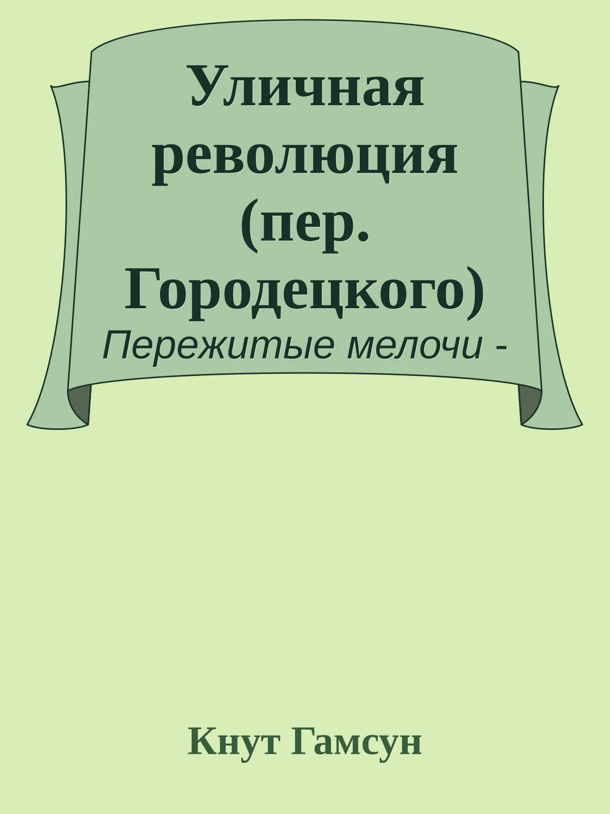 Уличная революция — обложка книги