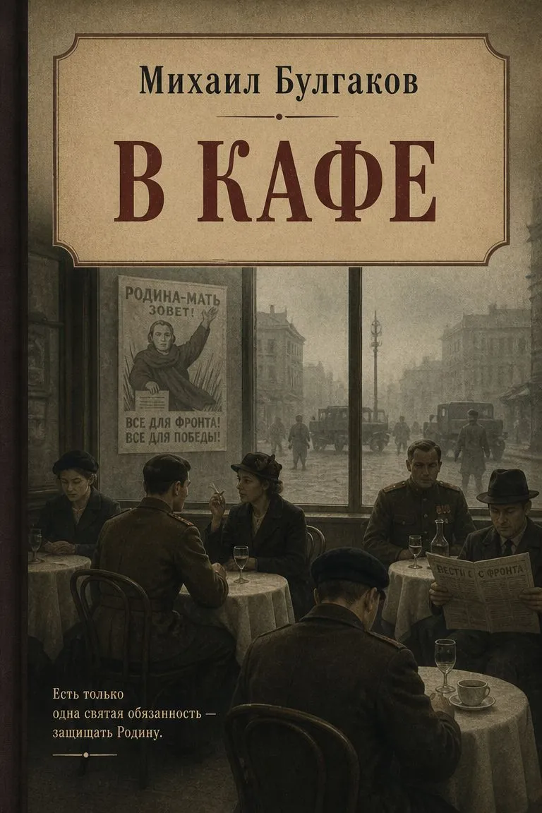 В кафе — обложка книги