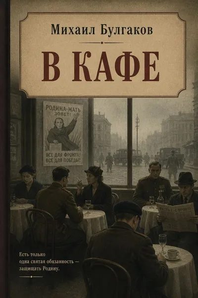 В кафе — обложка книги