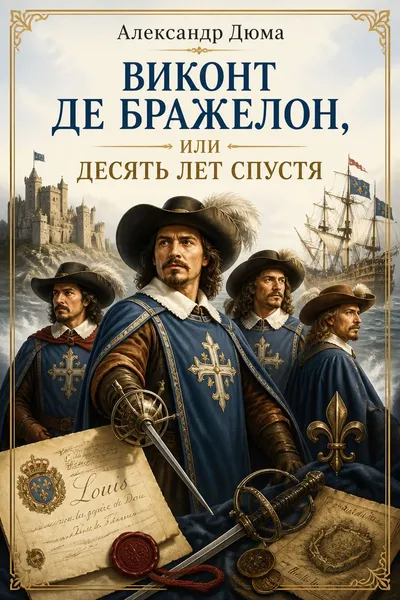 Виконт де Бражелон, или Десять лет спустя — обложка книги