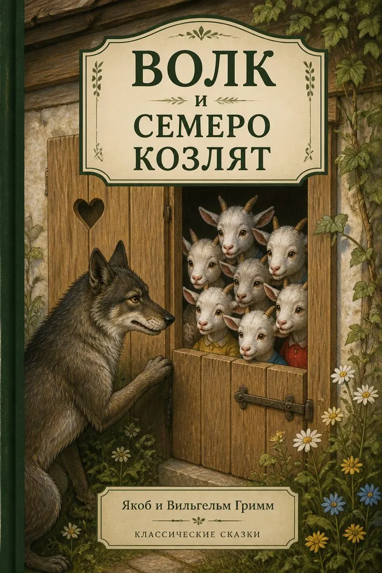 Волк и семеро козлят — обложка книги