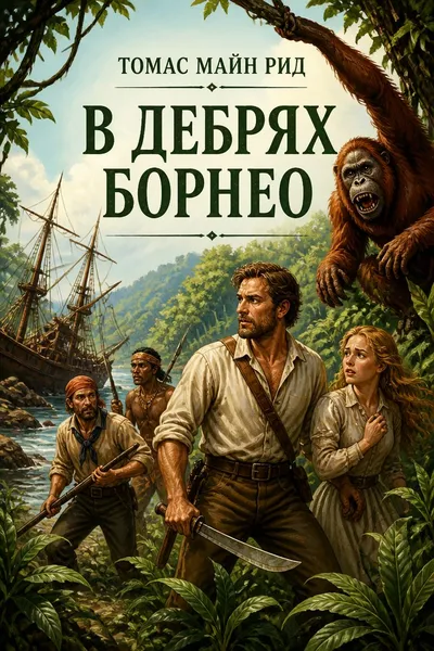 В дебрях Борнео — обложка книги