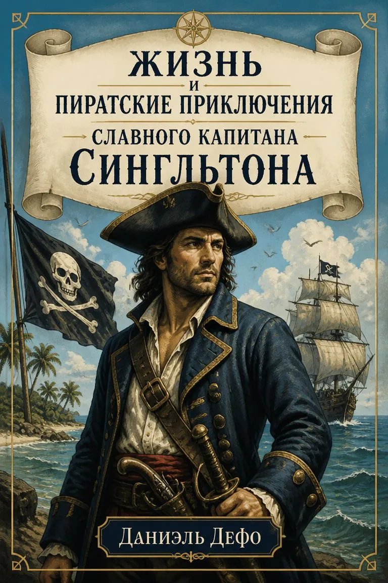 Жизнь и пиратские приключения славного капитана Сингльтона — обложка книги