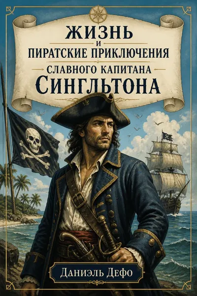 Жизнь и пиратские приключения славного капитана Сингльтона — обложка книги