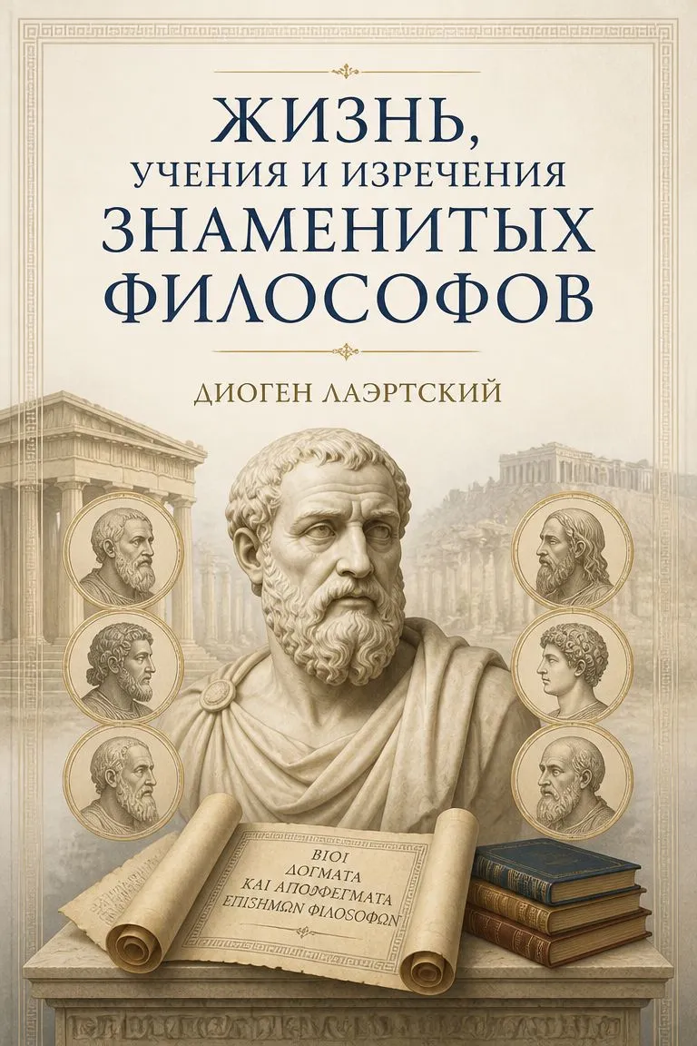 Жизнь, учения и изречения знаменитых философов — обложка книги