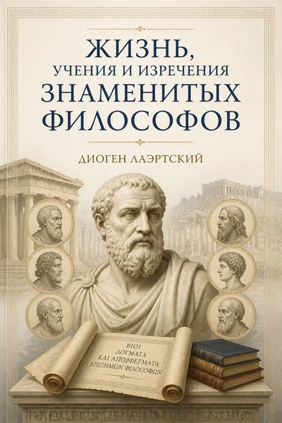 Жизнь, учения и изречения знаменитых философов — обложка книги