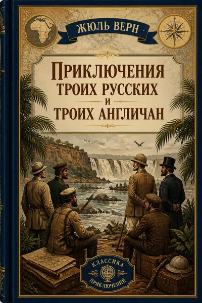 Приключения троих русских и троих англичан — обложка книги