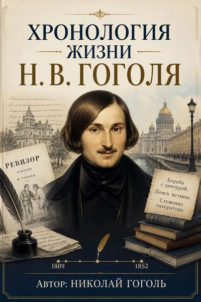 Хронология жизни Н. В. Гоголя — обложка книги
