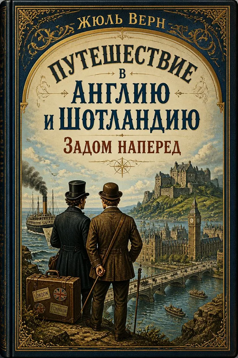 Путешествие в Англию и Шотландию задом наперед — обложка книги