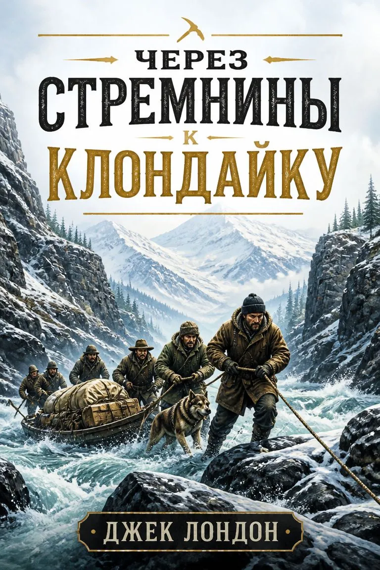 Через стремнины к Клондайку — обложка книги