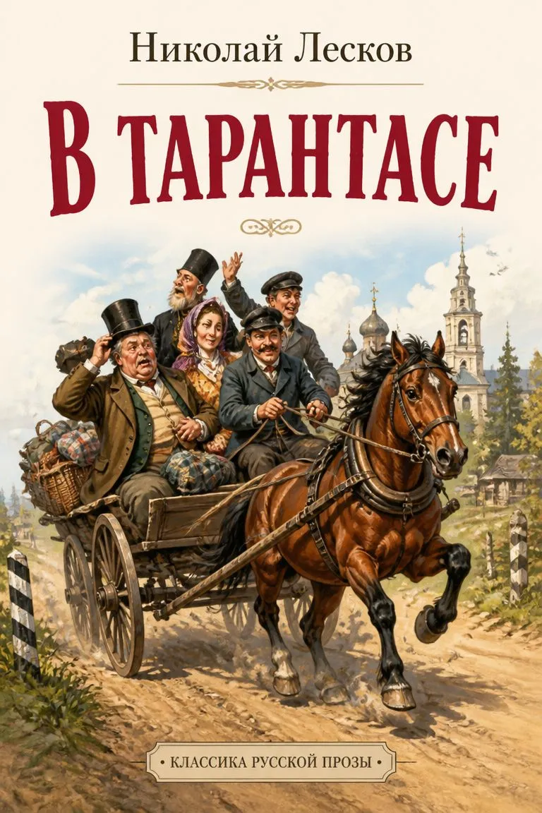 В тарантасе — обложка книги